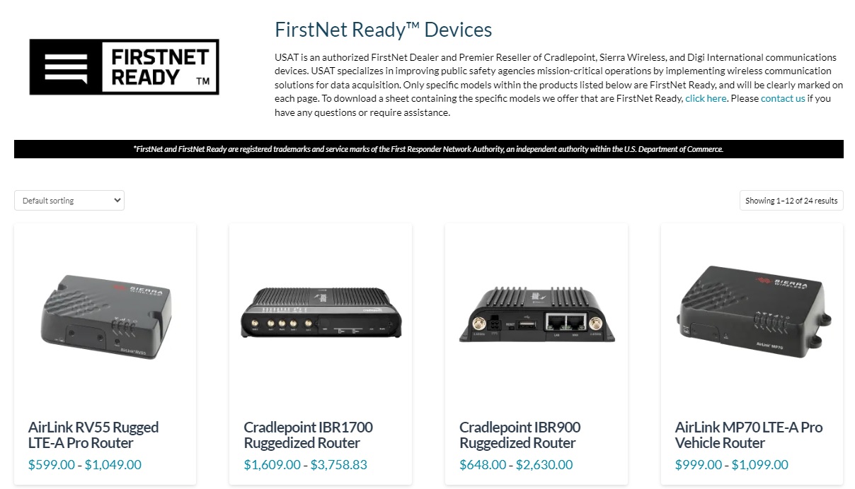 FirstNet Routers and Hotspots